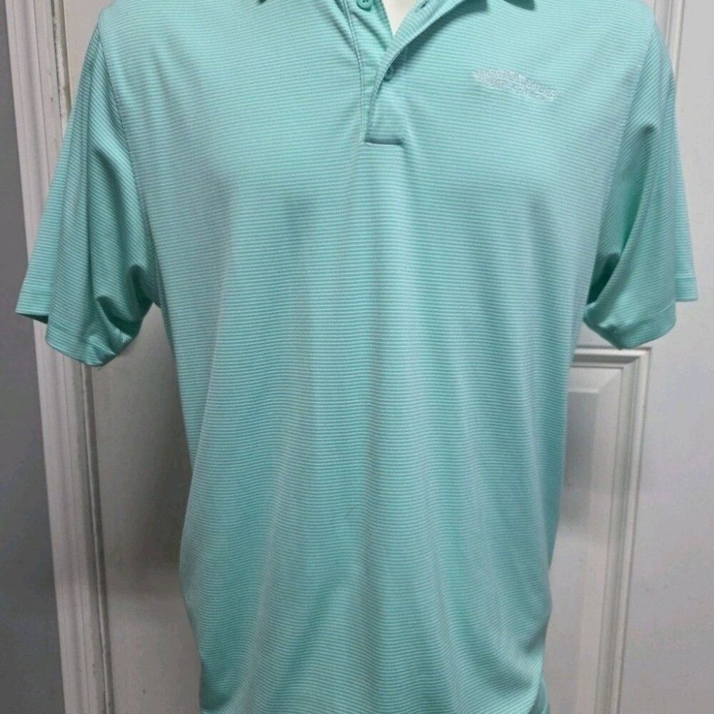 Margaritaville Tropical Punch Mens  XL Polo Shirt Dry Fit Lime Green